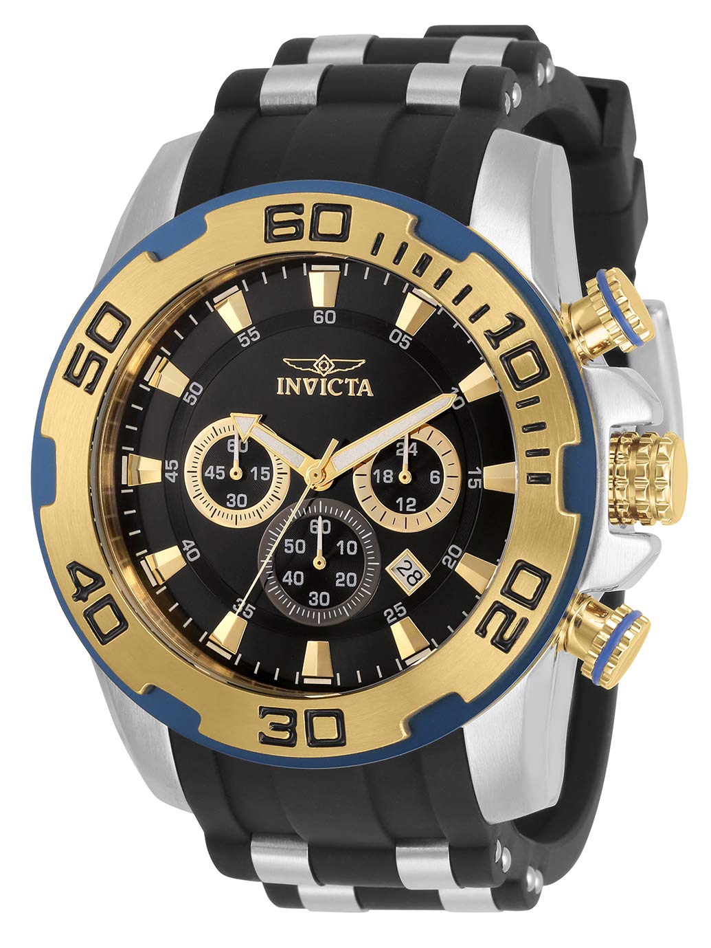 Invicta Stainless Steel Pro Diver Black Dial Analog Watch for Men - 30765, Multi-Color Band (B07SHY3SM3) Amazon Price History, Amazon Price Tracker