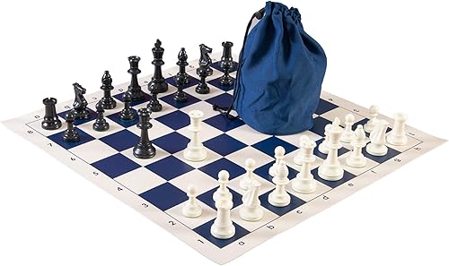 The House of Staunton Combinación de juego de ajedrez con cordón, triple ponderado, por la Federación de Ajedrez de