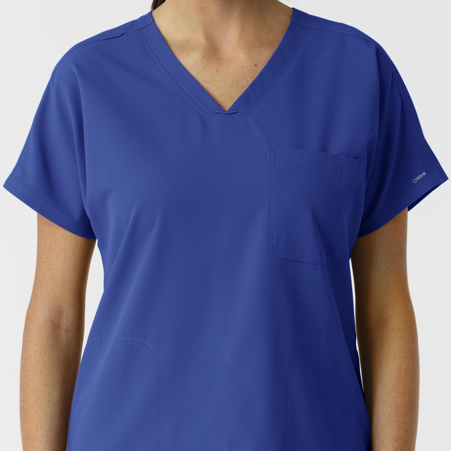 Wink Women's Women's Drop Shoulder Tunic Scrub Top