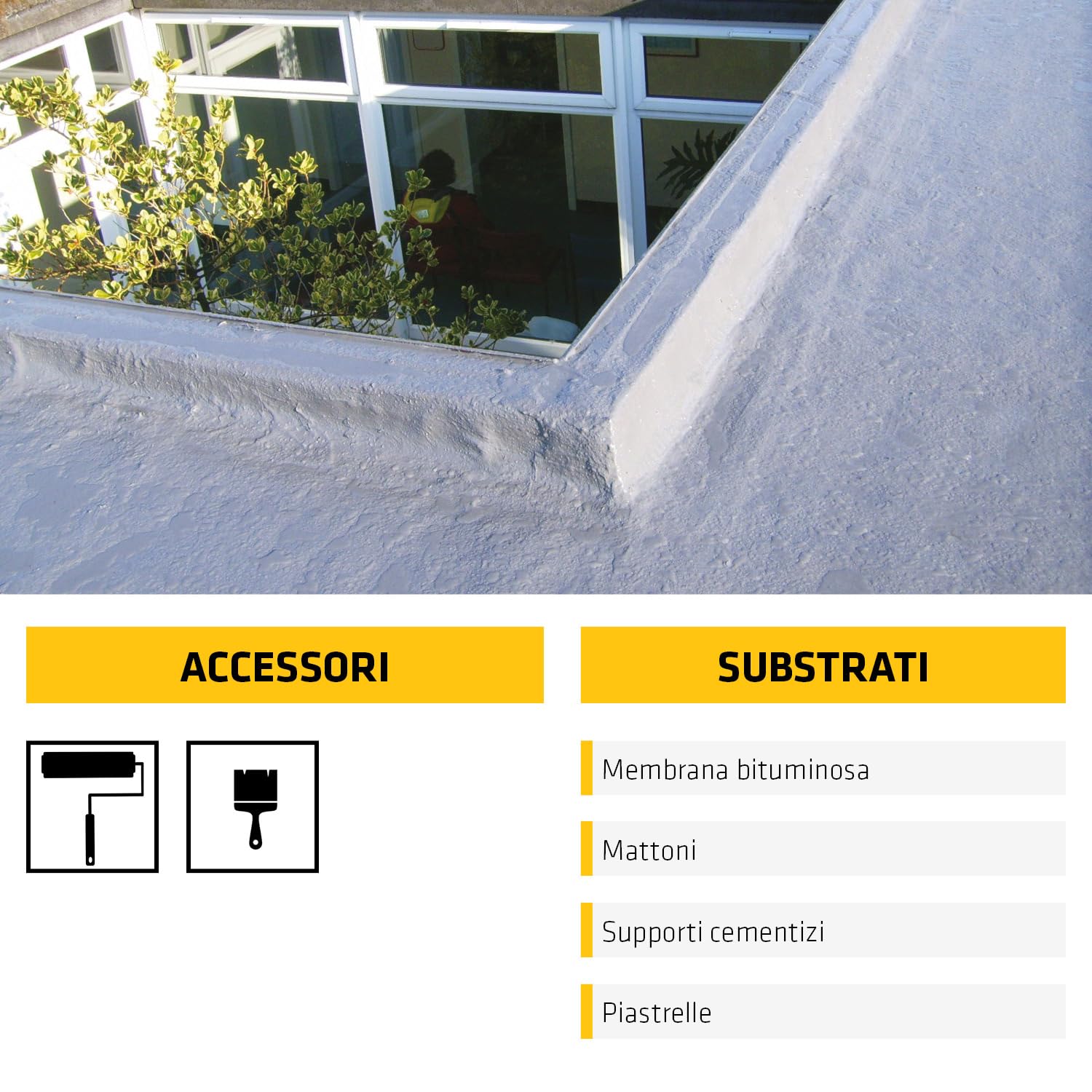 SIKA - Membrana liquida elastica - Sikalastic 510 Standard, Grigio - Impermeabilizza terrazzi e coperture in modo semplice - Resiste al calpestio e blocca le perdite - 5kg