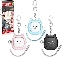 Vista 14 de Alarma de seguridad personal para mujeres, alarma personal recargable para mujeres, niños y ancianos, sirena fuerte de 130 dB, luz estroboscópica