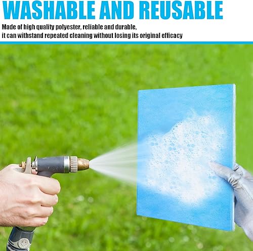 Miniatura 6 de Frienda 6 filtros lavables y reutilizables para horno y aire acondicionado, Merv 6, corte de repuesto para adaptarse a filtros de CA para rejillas