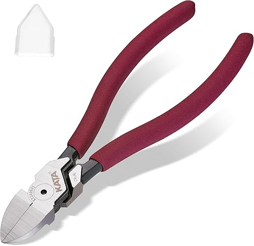 KATA Side Cutters Pliers for Wire: 6 Inch Sharp Flush Cutter Clean Cut Wire Cutter for Crafting - Wire Snips for Copper Electronics Floral Jewelry Models - Electricians DIY Projects