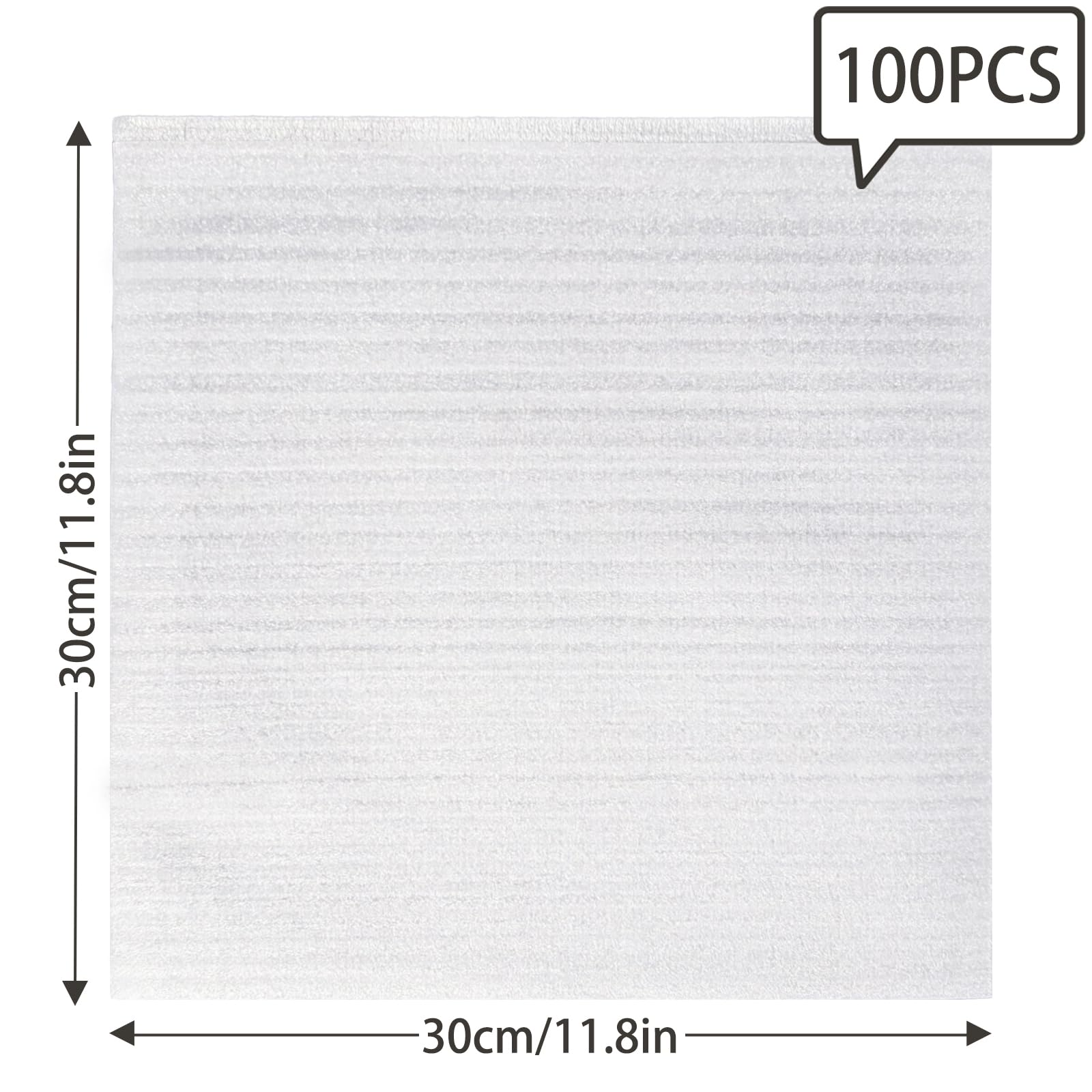 100 Pezzi Fogli Schiuma, 12'' x 12'' Fogli in Schiuma per Imballaggio Piatti e Bcchieri, Packing Material Mobile per Trasloco e Spedizione di Oggetti Fragili