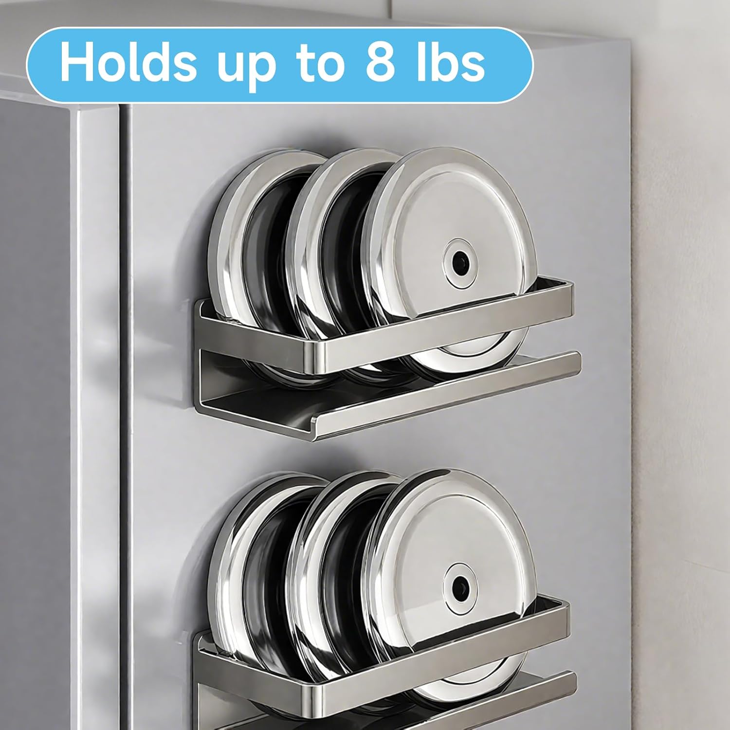 4 Pack Metal Magnetic Shelf Include Magnetic Spice Rack for Refrigerator,Magnetic Paper Towel Holder,Magnetic Hooks,refrigerator side rack Space-saving design,Small Space Organization