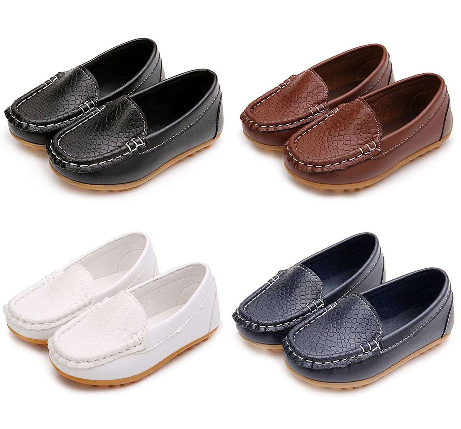 Garçons Chaussure Bateau Cuir Mocassin Enfant Loisirs Confort Chaussures Fille Plates Loafers Mode Princesse Oxford Chaussures