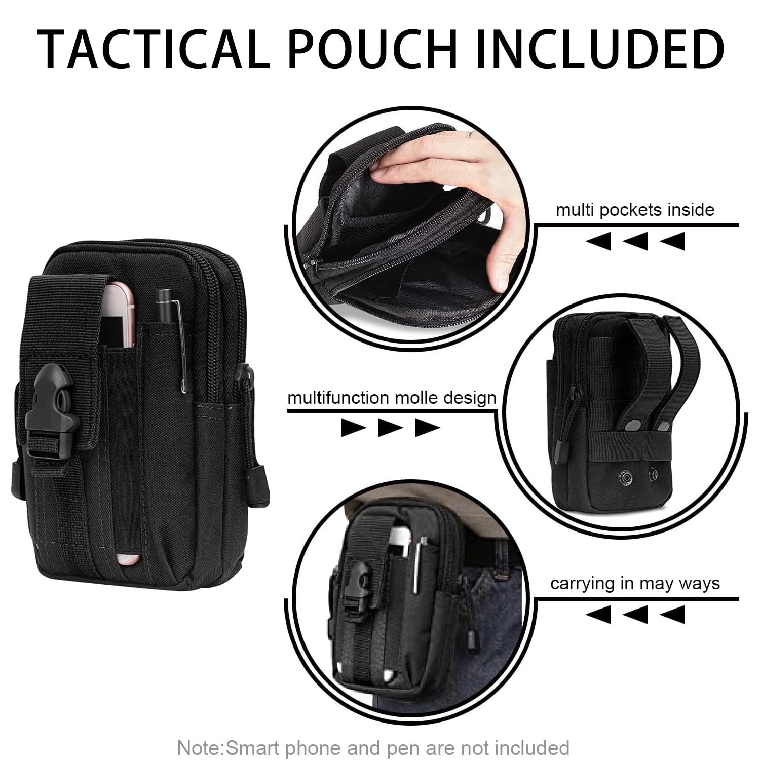 Molle Battle Belt Set Tactical Military Airsoft Belt Hebilla ajustable de liberación rápida con bolsillo molle y gancho