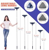 JEHONN 200 cm-es padlótisztító mop 6 mikroszálas párnával, falhoz és ablakhoz 3