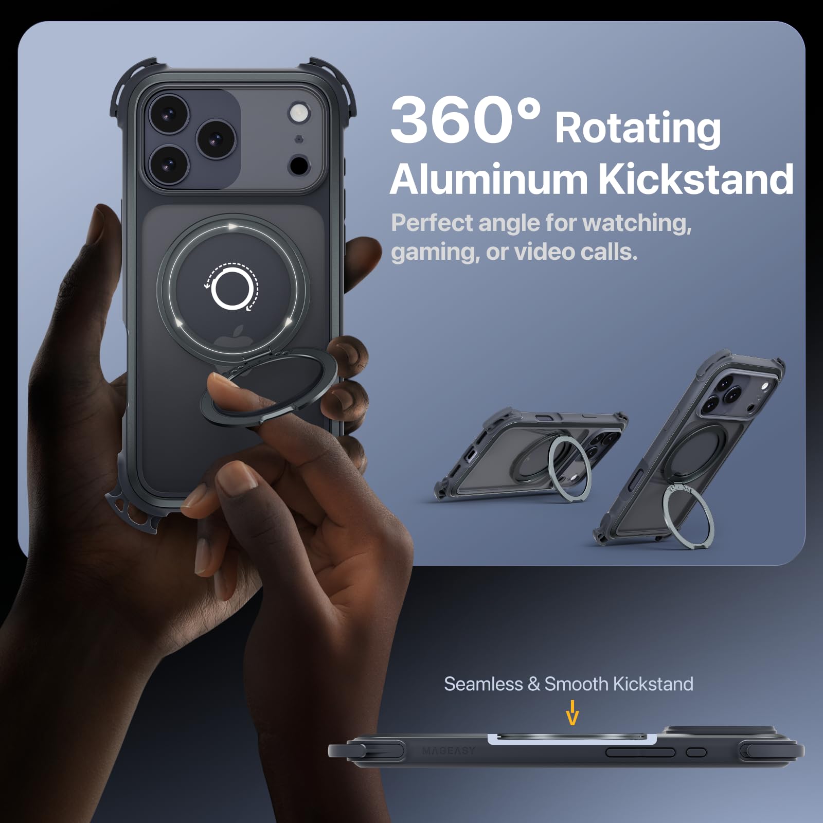 Amazon.com: MAGEASY Odyssey Ultra MagSafe 360° Magnetic Stand