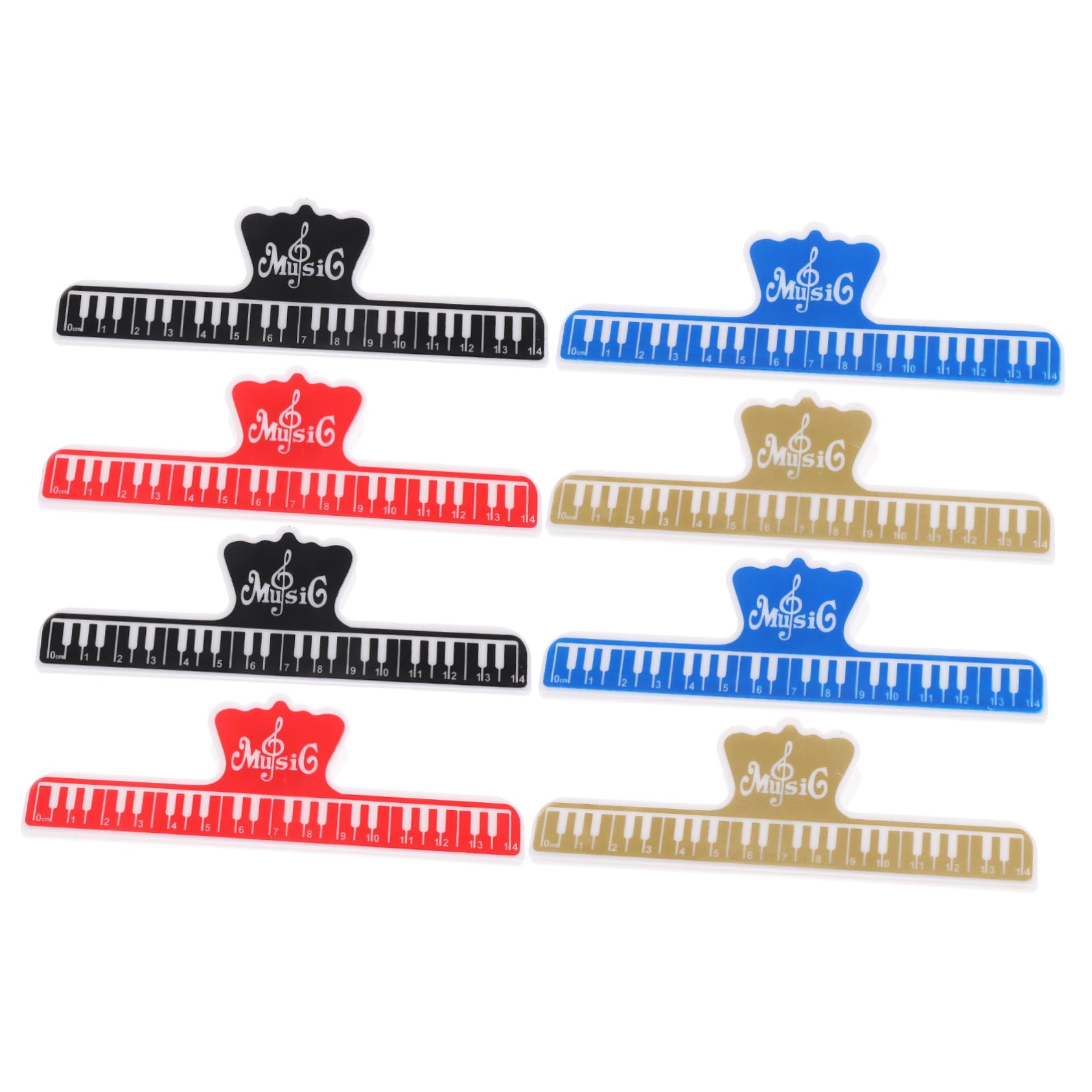 Abaodam 8pcs Music Book Clip Page Sheet Music Holders Plastic Sheet Clips for Piano