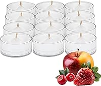 Vista 1 de PartyLite Set de regalo de 12 velas de té universales, aroma a bayas heladas, notas de manzana, arándano, melocotón, fresa, baya, vainilla