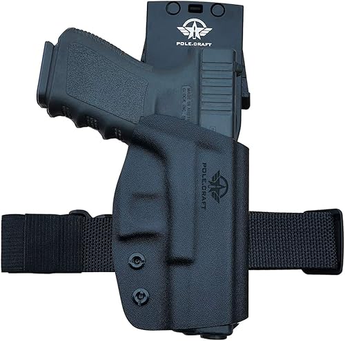 Miniatura 10 de Glock 19 Funda OWB Kydex para Glock 19 19x Glock 23 25 32 Glock 17 22 31 Glock 26 27 33 45 (Gen1-5) Pistola  Cintura exterior para llevar 1.5-2