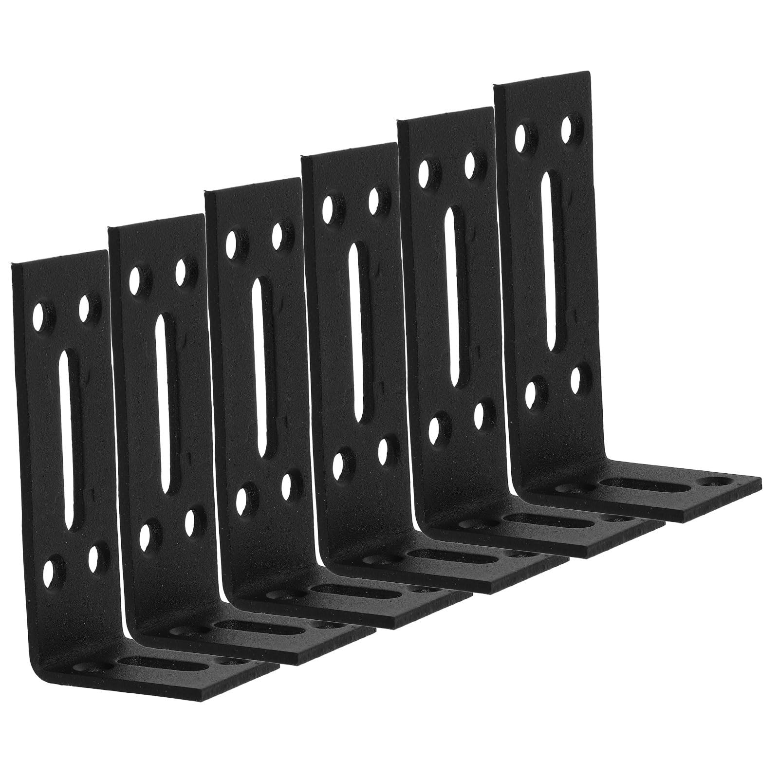 Soporte de esquina ajustable de acero inoxidable EXCEART con diseño en L 6 piezas