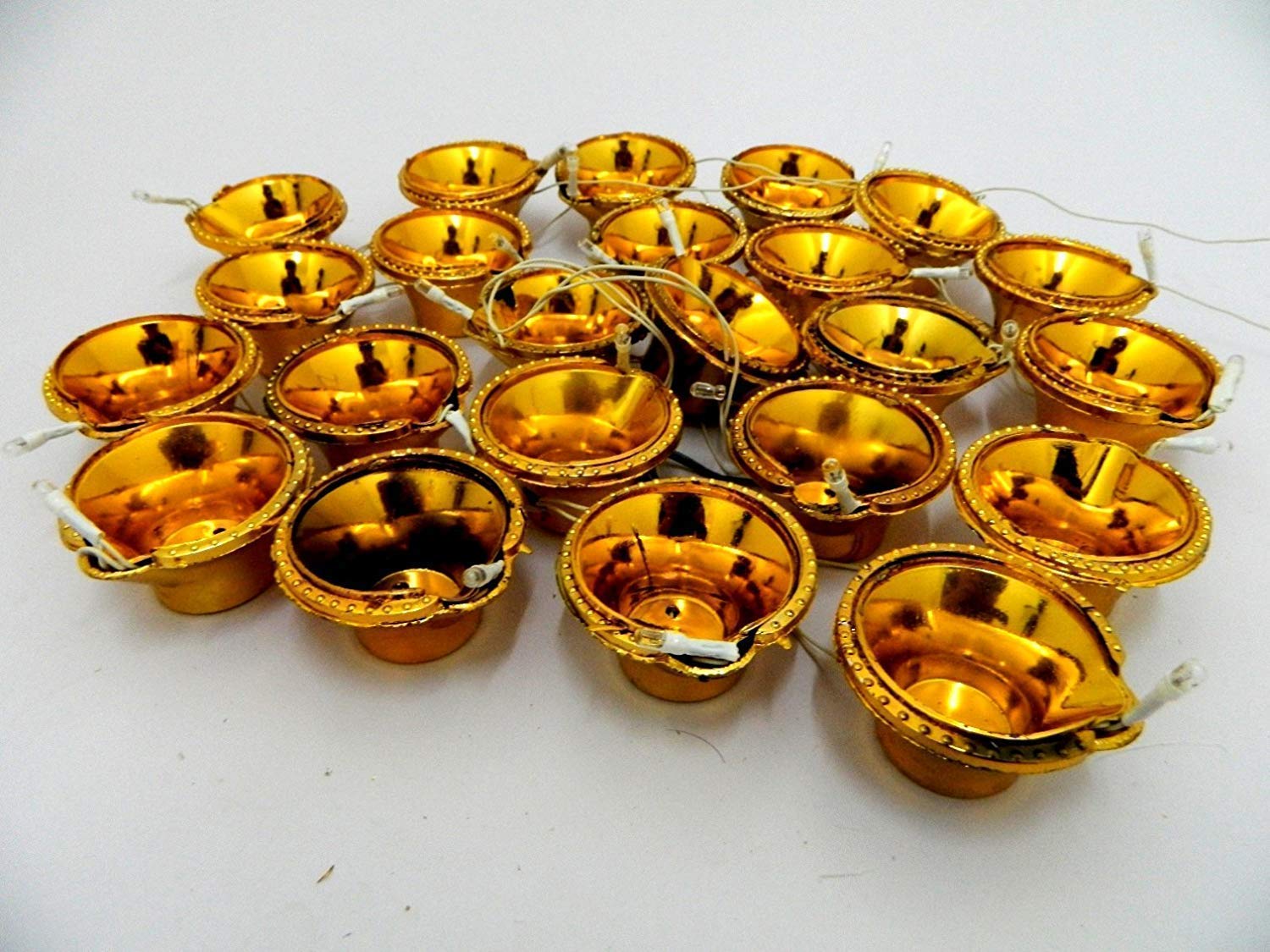 Golden Diya Ligjting for Festivals - Pack of 3
