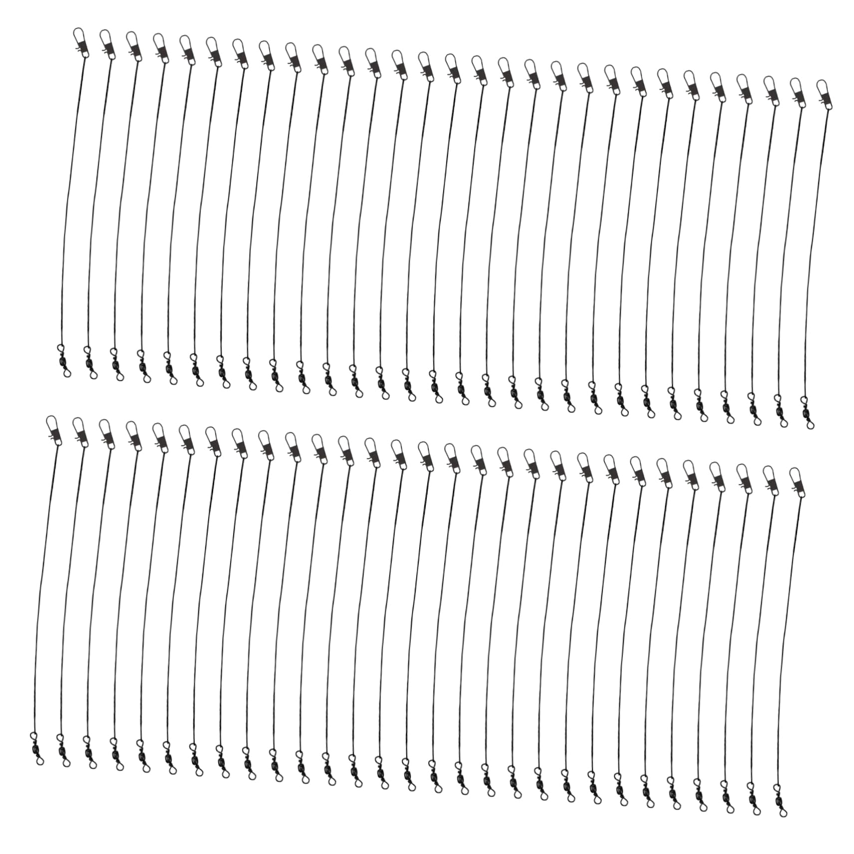 BESPORTBLE 50pcs Bite-Proof Fishing Line with Camo Cover Sturdy Wire Leaders for Freshwater/Saltwater Fishing Professional Gear