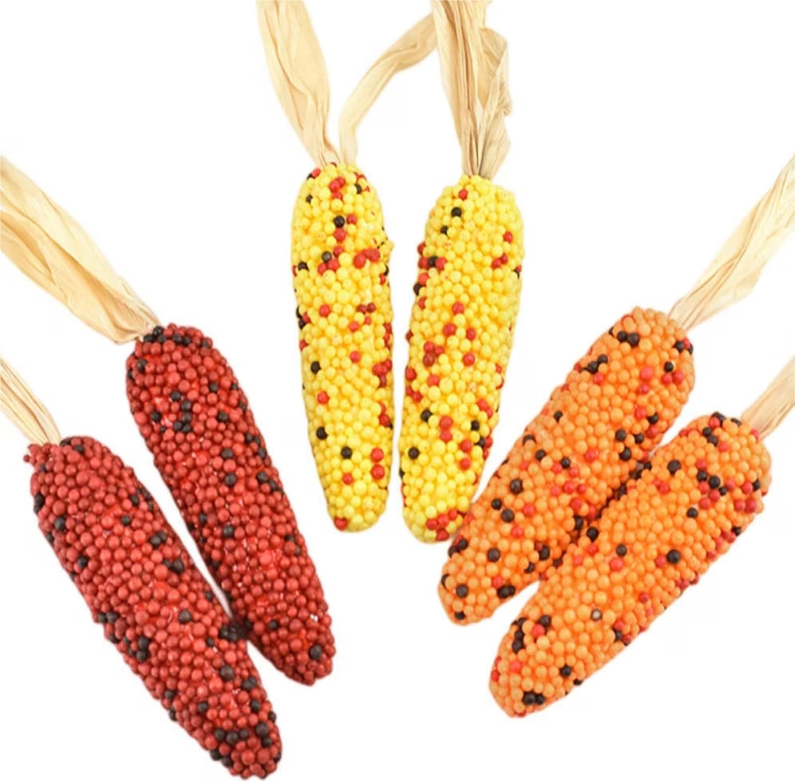 XZJMY 6 Pcs Artificial Corn,Thanksgiving Fake Corn,Simulation Foam Corn Set,Faux Corn Modle for Photoshoot,Kitchen,Party Home Decor