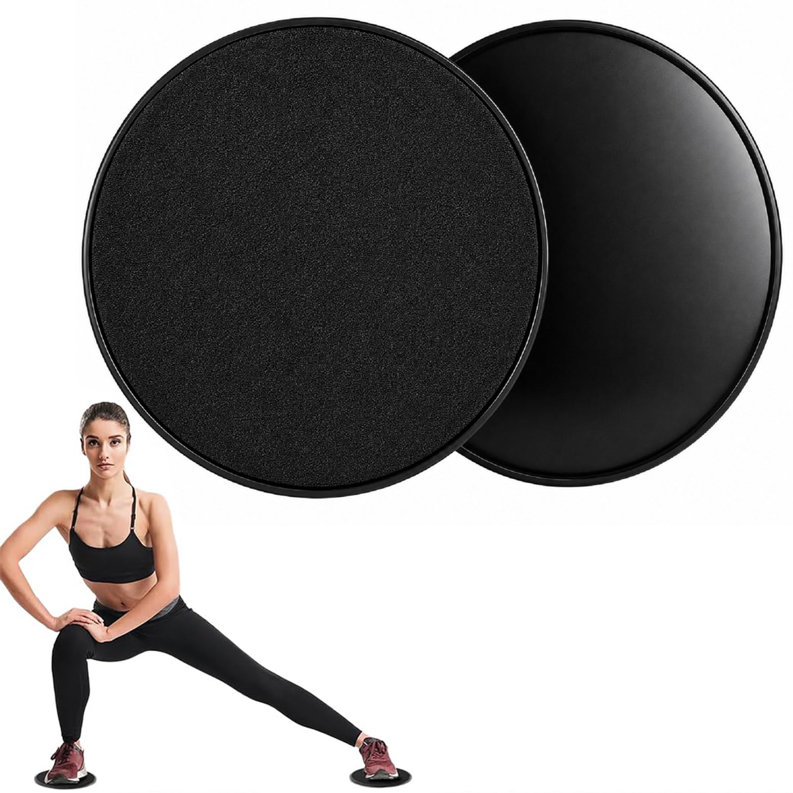 2-Pack Exercise Sliders & Fitness Discs – Dual-Sided Exercise Gliding Discs for Core Workouts & Pilates. Use on Carpet or Hardwood Floors. Light, Portable, Perfect for Abdominal-picture-35