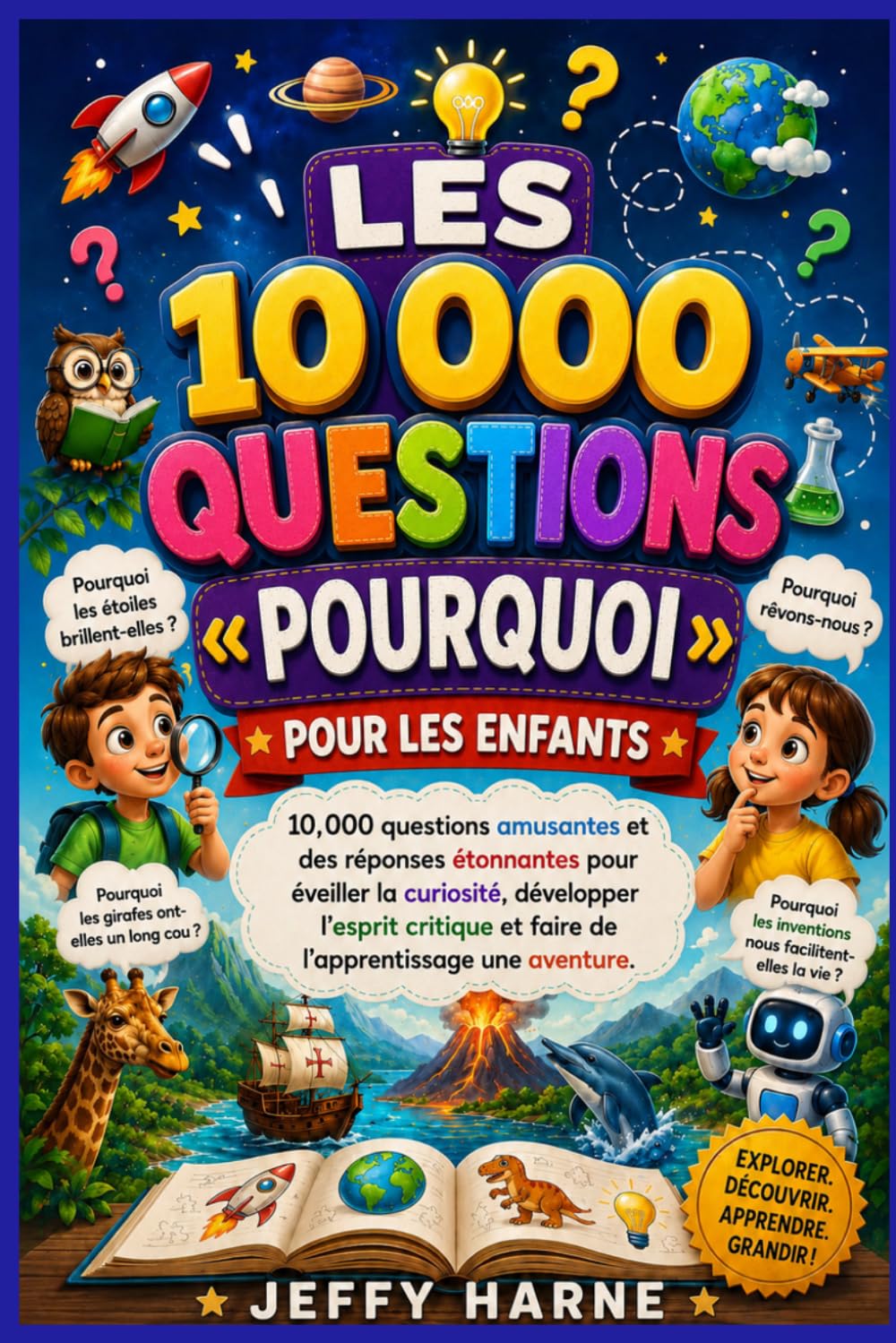 LES 10 000 QUESTIONS « POURQUOI » POUR LES ENFANTS: 10 000 questions amusantes et des réponses étonnantes pour éveiller la curiosité, développer ... et faire de l'apprentissage une aventure.