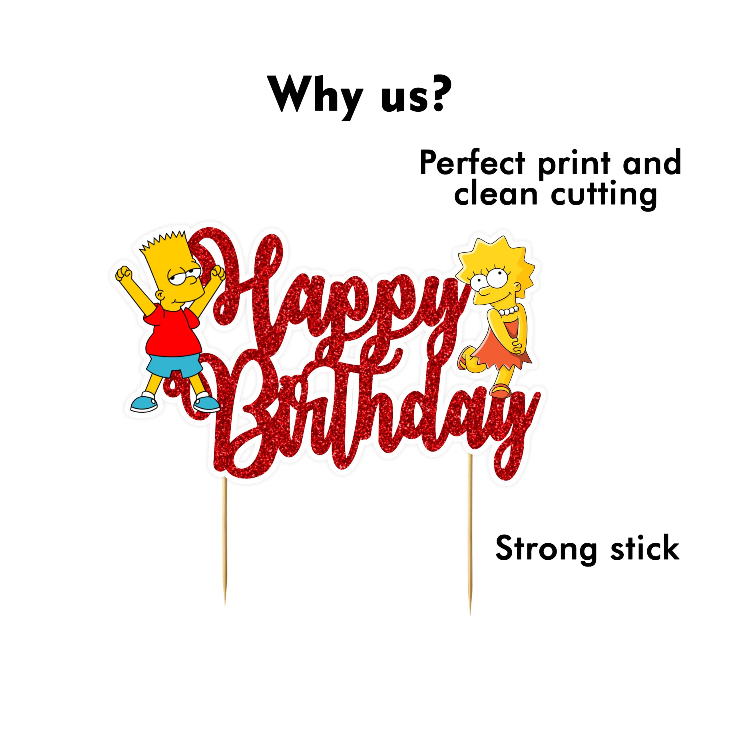 Seyal® Brt Simpson Happy Birthday Cake Topper