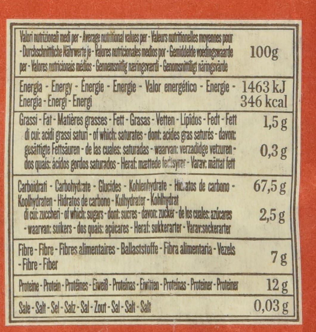 10x Pasta Integrale Fusilli N. 48, Vollkornnudeln Nudeln Vollkorn Italienische Pasta 500g + Italian Gourmet polpa 400g