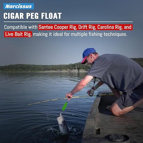 Miniatura 7 de Narcissus Flotadores de pesca para bagre, vibrantes flotadores de espuma dura para pesca, fuerte flotabilidad para pesca de agua dulce y salada,