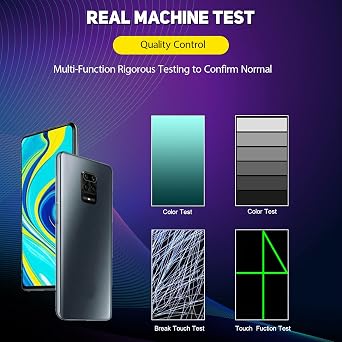 Display for Xiaomi Redmi Note 9s Screen Replacement Touch LCD Display for Xiaomi Redmi Note 9 Pro Digitizer Assembly with Tools (Black)