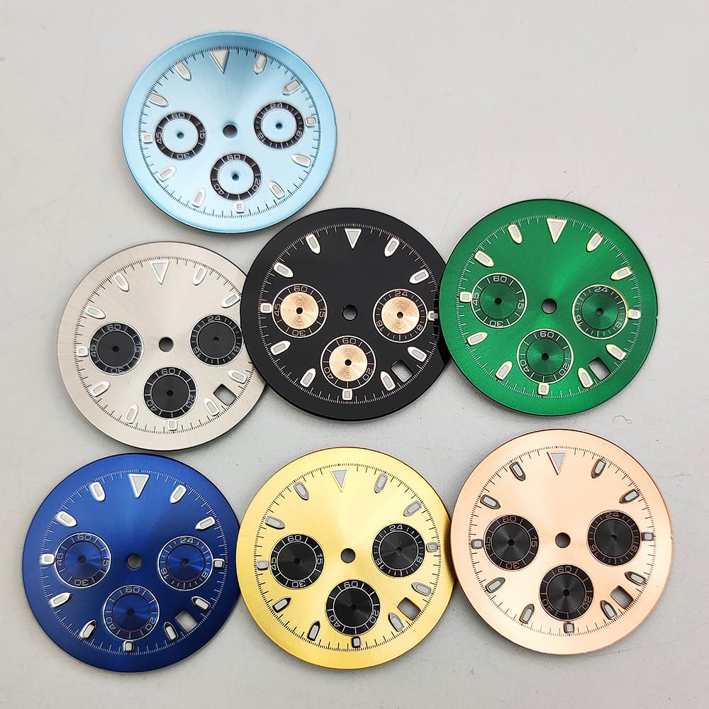 39,5mm Stal Nierdzewna Zegarek Części Mod, Wkładka Bezel, 32,5mm Tarcza, Zegar Wskazówki Set, Nie Zawiera VK63 Mechanizm Mecha-Kwarcowy Zegarek Modyfikacja Kit dla Rolex Daytona