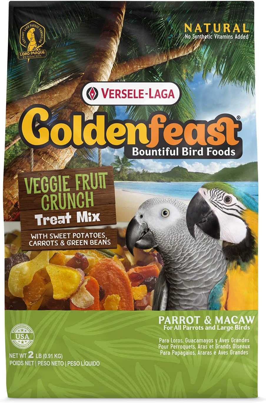 VL Goldenfeast Veggie Fruit Crunch Treat Mix, 2 lb Bag