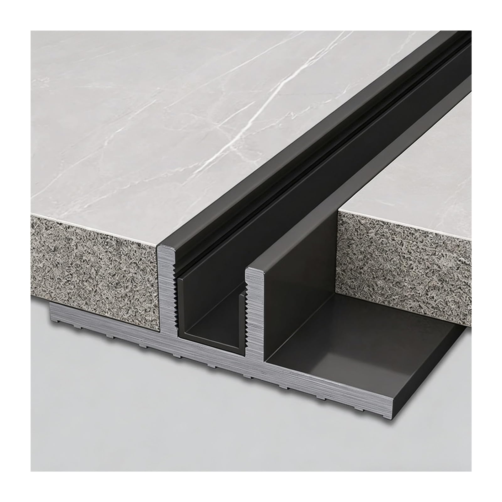 Cabinas de ducha de aluminio guía en T para cristal de cocinas oficinas y spas 59 pulgadas
