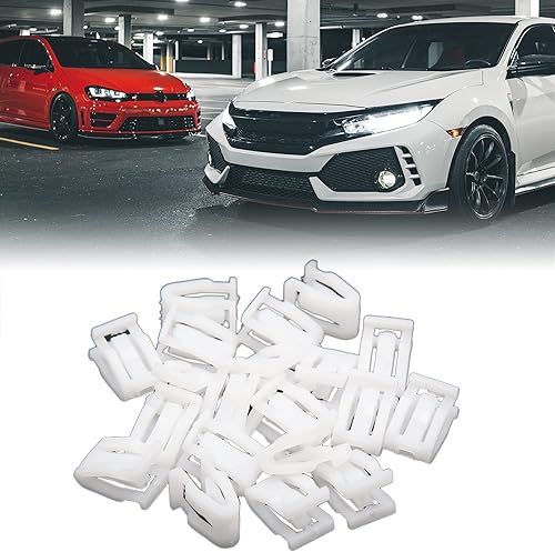 Miniatura 2 de uxcell Sujetadores de plástico Auto Car Trim Panel de instrumentos Panel de instrumentos 20PCS Blanco
