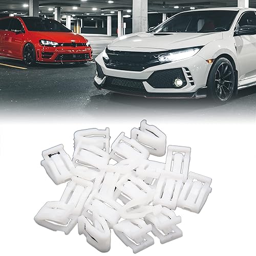 Miniatura 2 de uxcell Sujetadores de plástico Auto Car Trim Panel de instrumentos Panel de instrumentos 20PCS Blanco