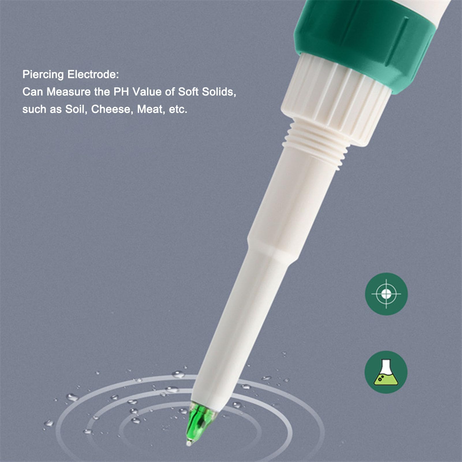 FLEXMAN Phmetro Digitale, Tester Smart BT PH, Tester Impermeabile Agli Alcali Dell'Impasto, Misuratore di Acidità Della Matrice del Suolo per Integratori Alimentari per Bambini