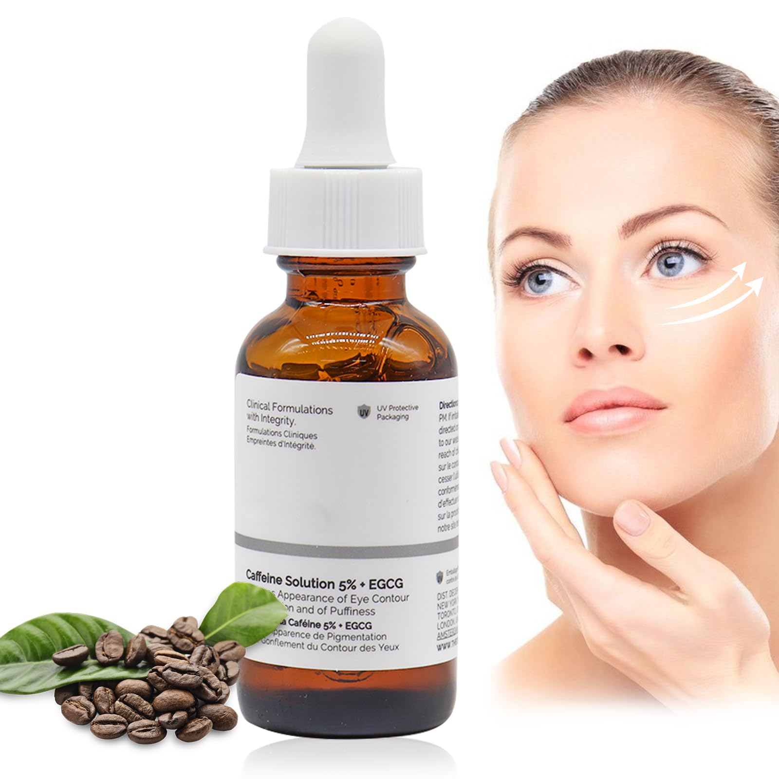 5% Koffein-Augenserum 30 Ml – Reduziert Augenringe & Schwellungen, Mit Tee-Extrakt