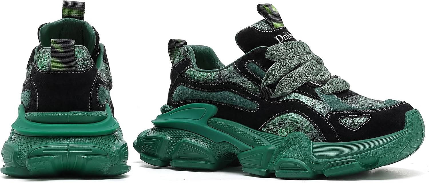 Women's Chunky Platform Comfort Orthopedic Wedge Walking Shoes Fashion Lace Up Casual Non-Slip Running Shoes - Image 5