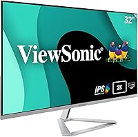 Vista 6 de ViewSonic VX3276-4K-MHD Monitor 4K UHD de 32 pulgadas con biseles ultrafinos, HDR10 HDMI y DisplayPort para el hogar y la oficina