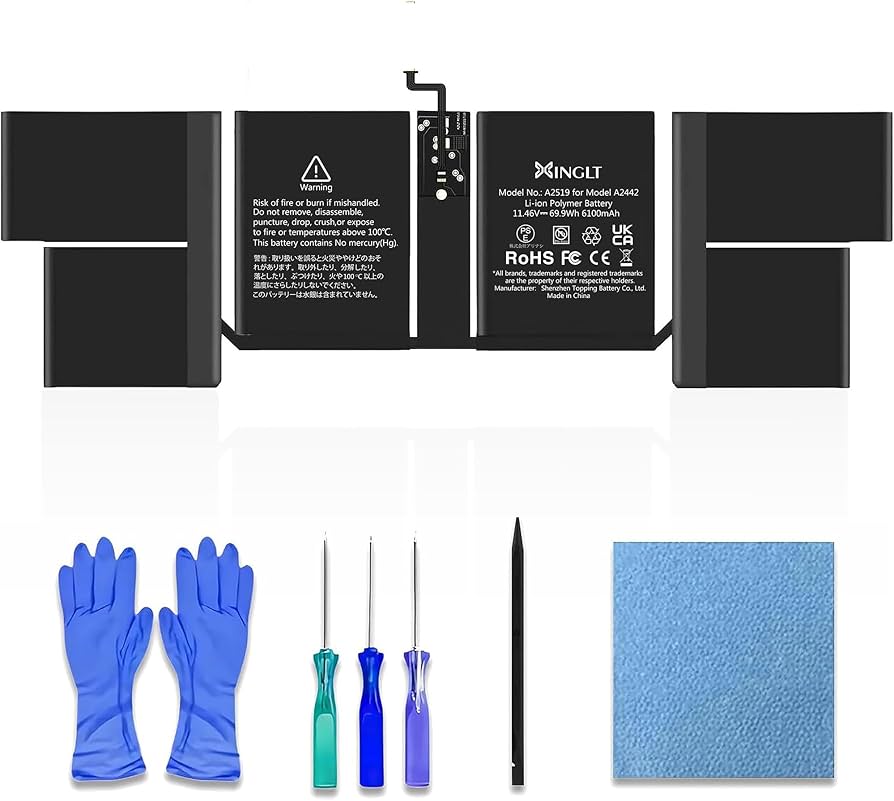 Amazon.com: XINGLT A2519 Battery Replacement for A2442 MacBook Pro