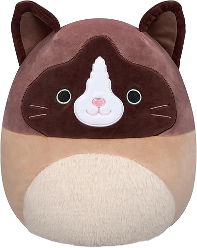 Miniatura 1 de Squishmallows Gato original de raqueta de nieve Woodward de 16 pulgadas con vientre mullido - Peluche grande oficial de Jazwares