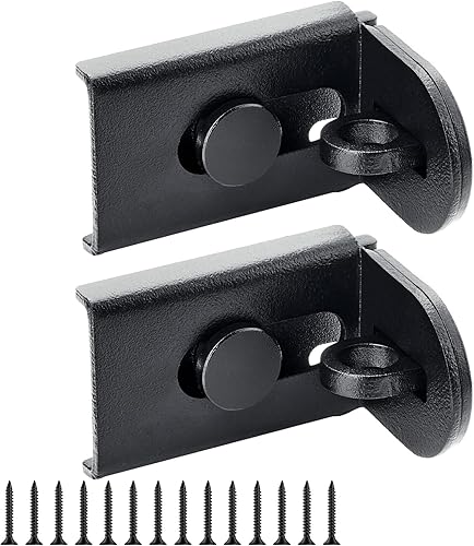 Miniatura 1 de Cerradura de puerta corredera, cerradura de cerrojo de puerta de 90 grados, candado de seguridad de ángulo recto de acero inoxidable con tornillos