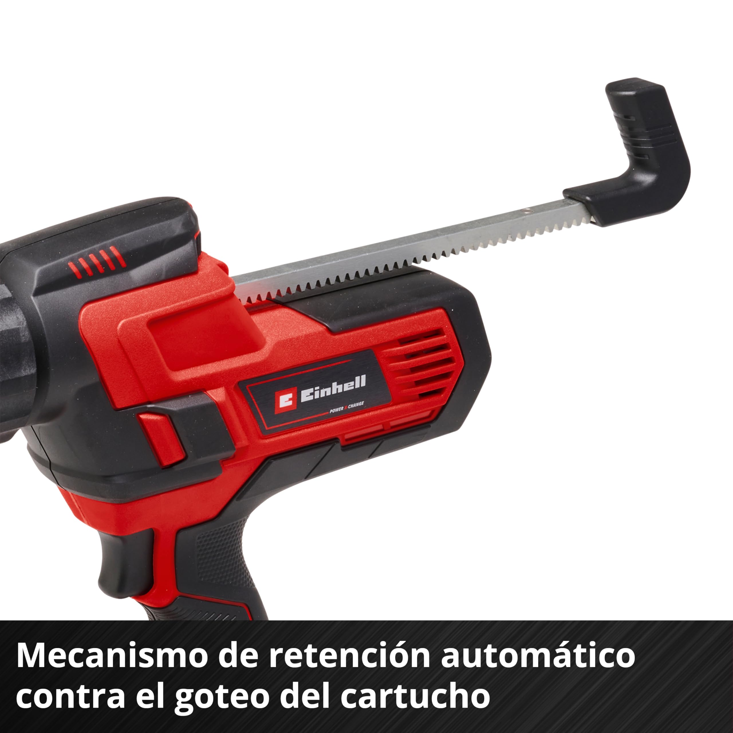 Einhell Pistola de cartuchos con batería TE-SG 18/10 Li-Solo Power X-Change (18 V, para cartuchos de 310 ml, hasta 2.000 N, velocidad de giro ajustable, sin batería) | PXC | 18 V | para cartuchos de 310 ml | hasta 2000 N | Velocidad ajustable | Sin baterí