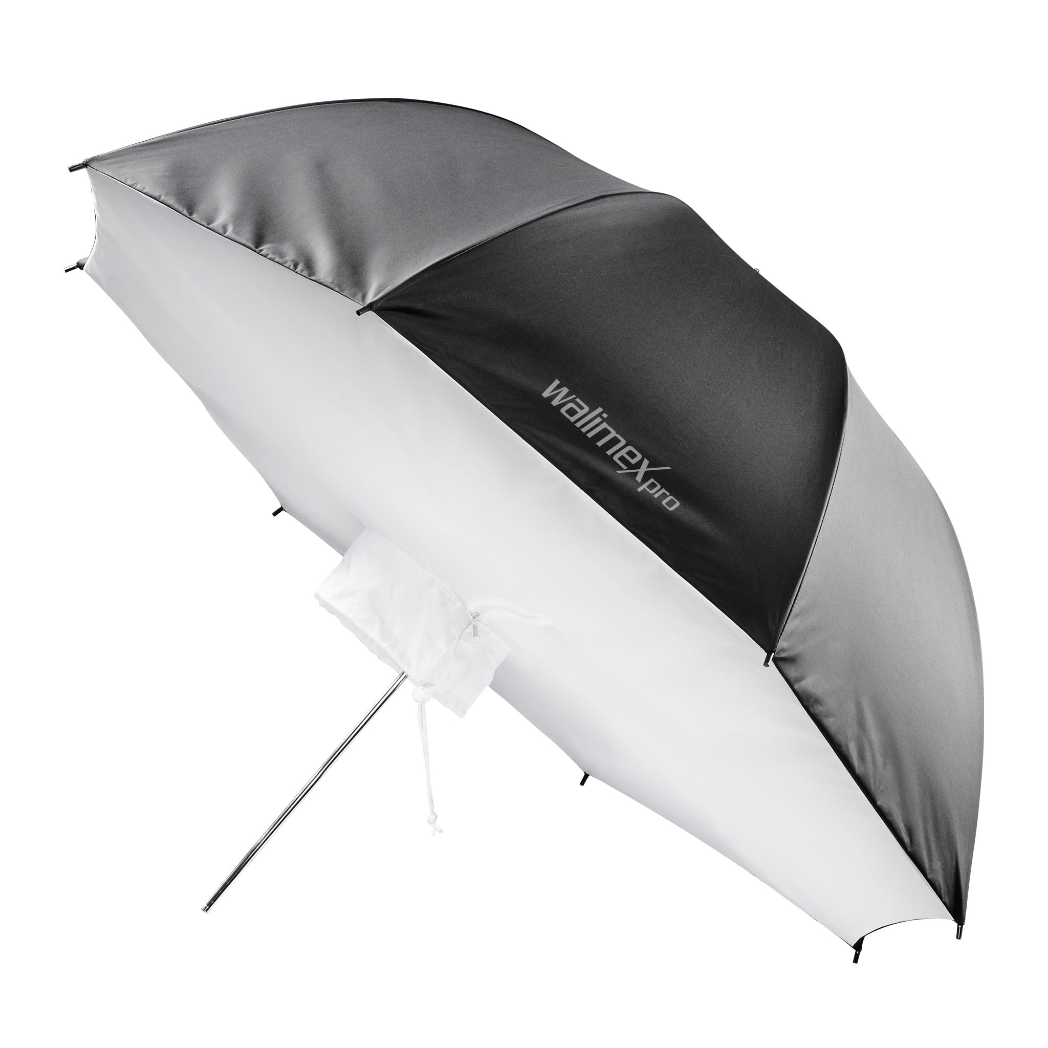 Walimex pro Riflettore softbox ombrello 109 cm - Soluzione professionale per riflessi ottimizzati nella fotografia di ritratti e prodotti con una vestibilità perfetta e una lavorazione di alta qualità