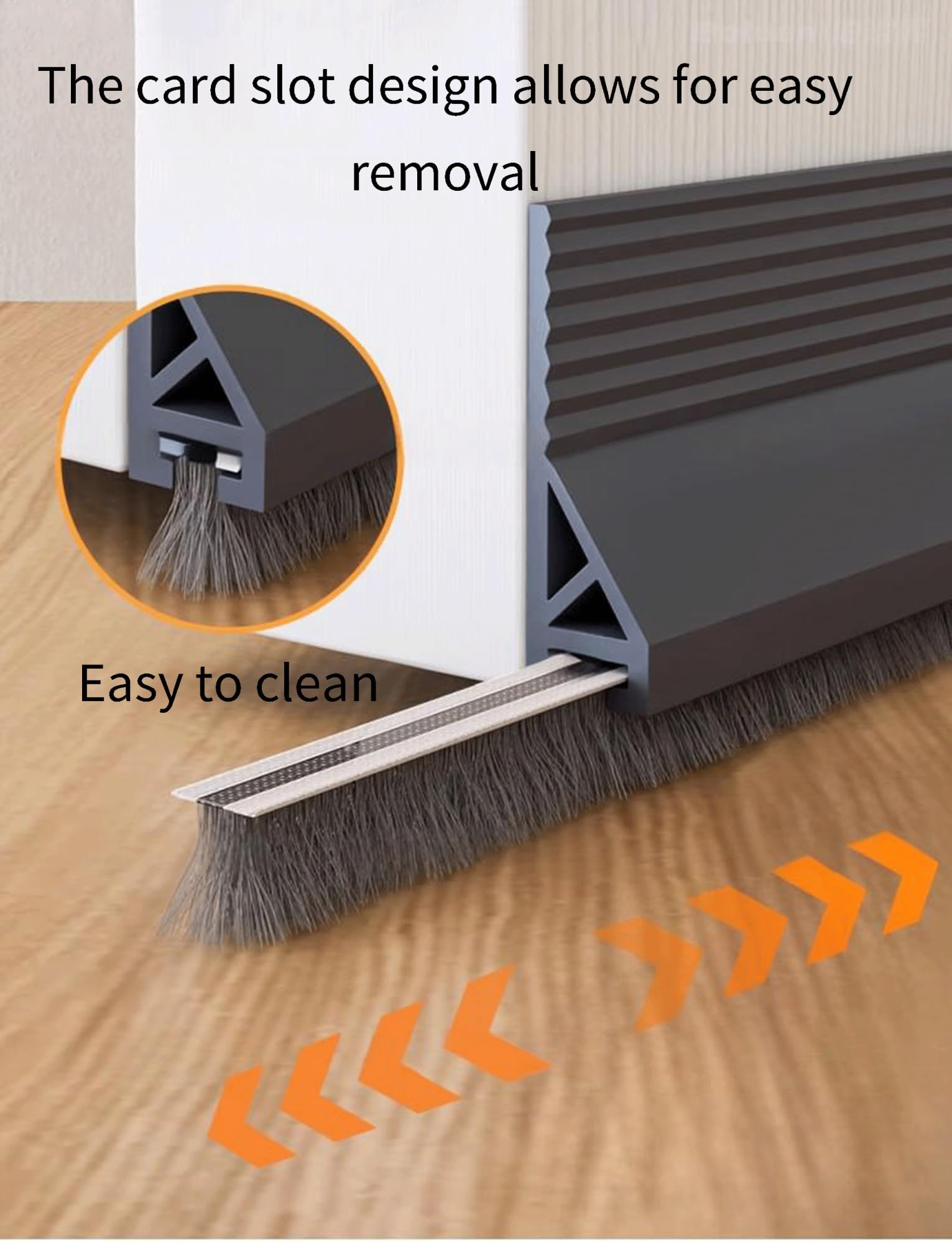 Paraspifferi regolabile per porta, confezione da 2, marrone, guarnizione sotto la porta, blocco vento ad alta efficienza energetica per la casa, personalizzabile per tutte le porte domestiche