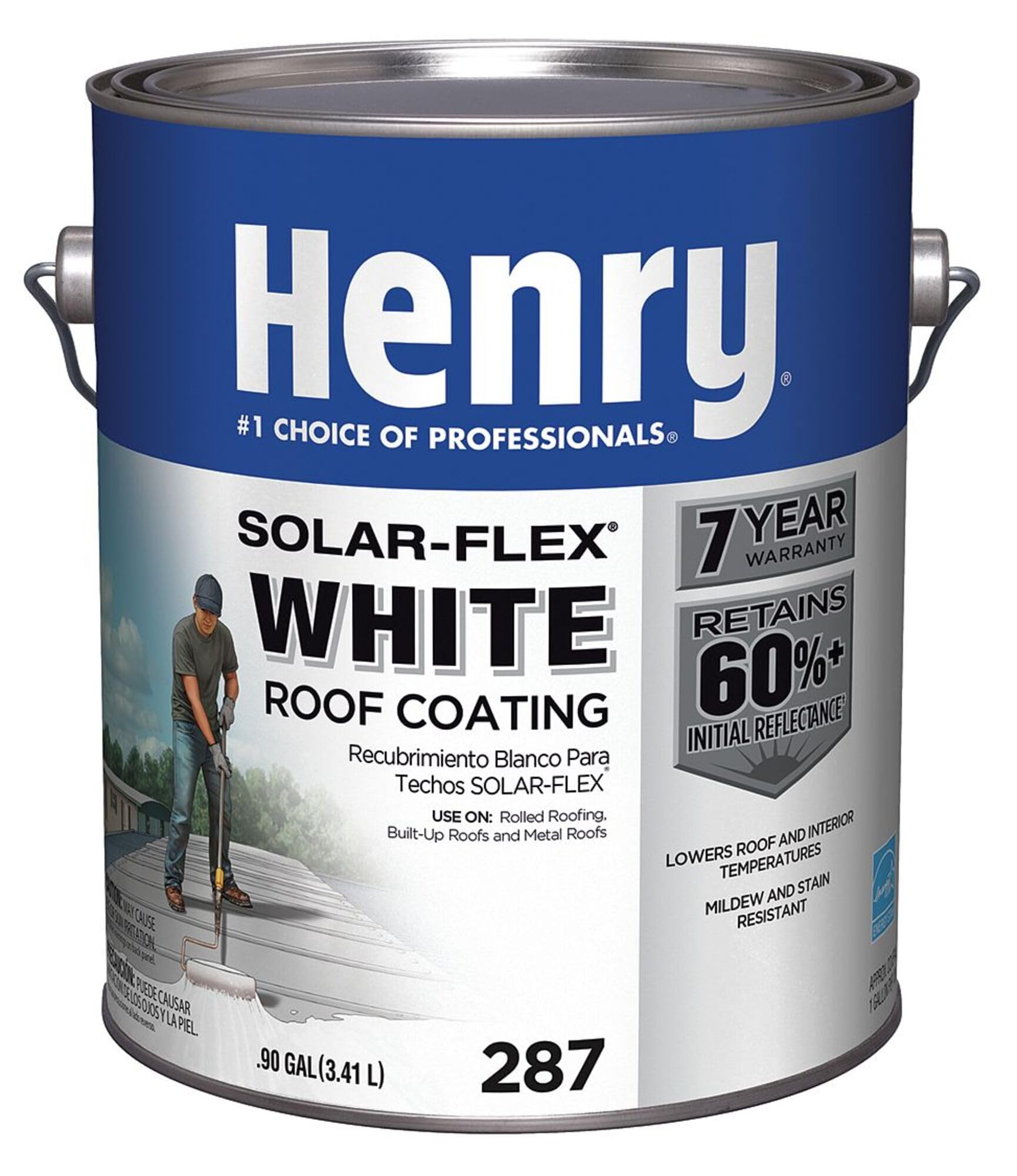 Protective Roof Coating, .9 gal., White