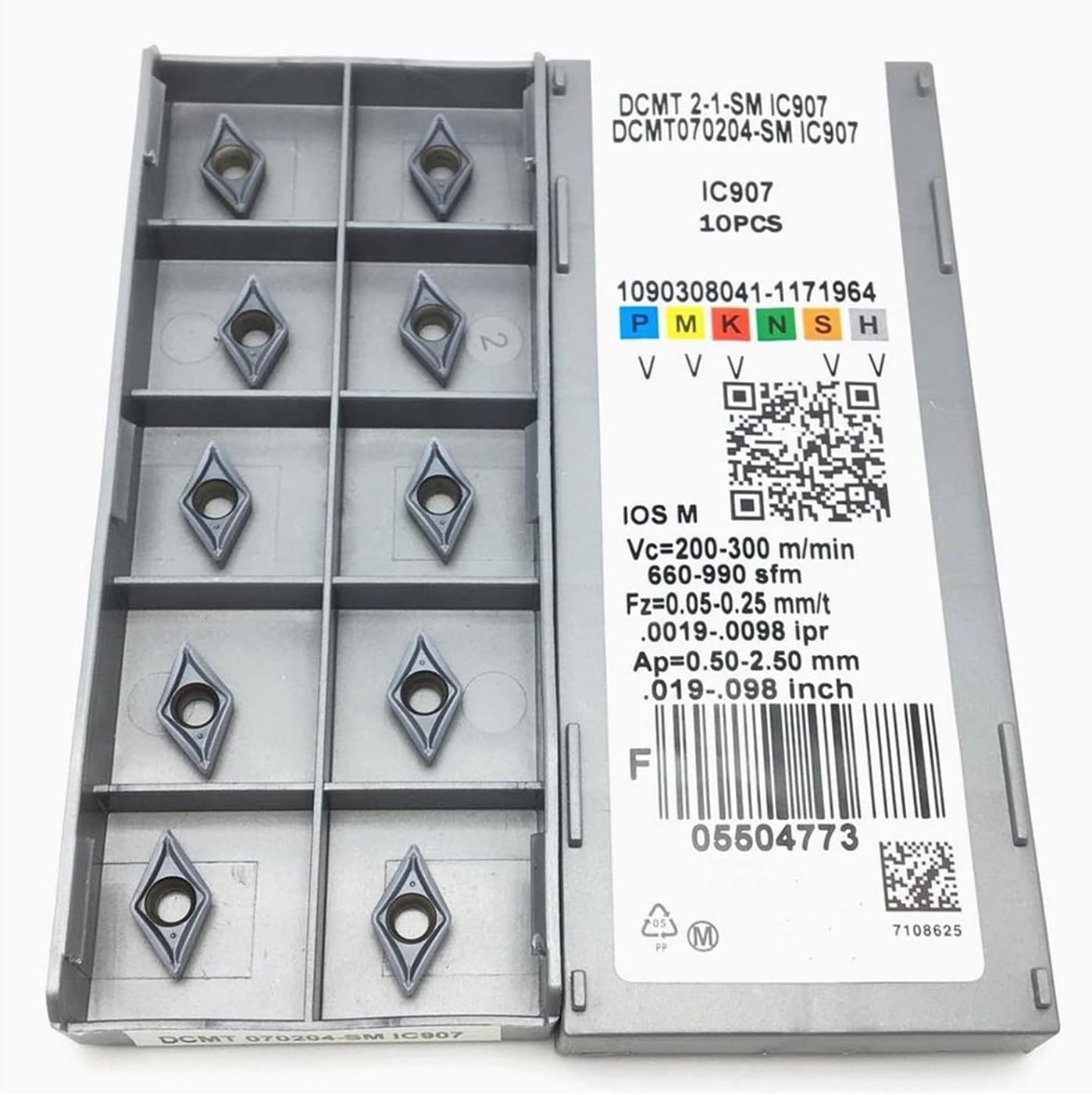 Surface Milling Cutter DCMT070204 SM IC907 DCMT070204 SM IC908 Carbide Inserts External Metal Turning Tool CNC Tool DCMT 070204 Turning Tool