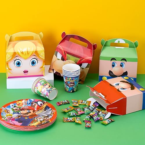 Miniatura 5 de Momkutei Suministros para fiestas de cumpleaños, 24 cajas de regalo, regalos de fiesta de juegos, lo mejor para llenar las bolsas de regalo de