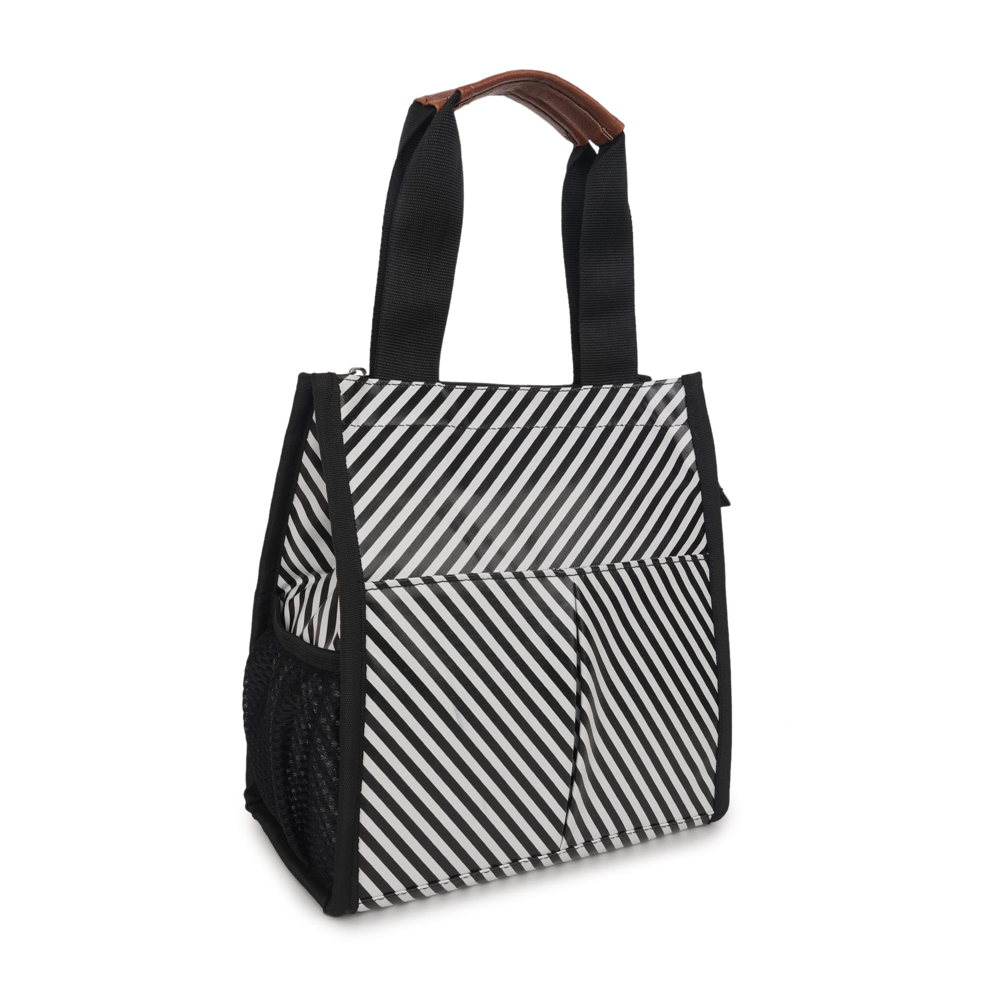MARINE PEARL Insulated Lunch Bag with Drawstring Closure, Green, Reusable Tote for Meals (Malti)