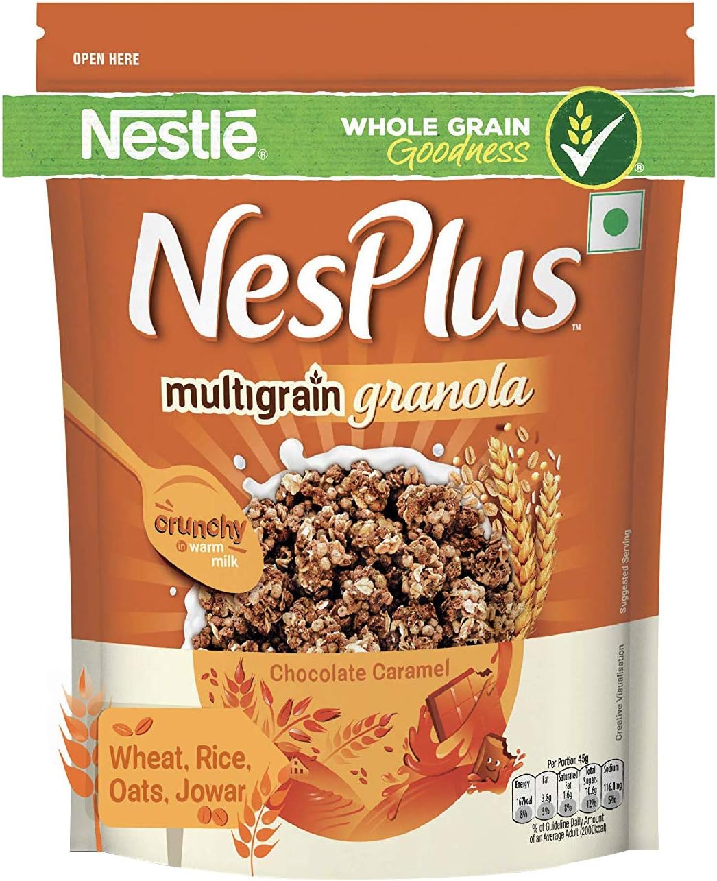 NesPlus Multigrain Granola, Chocolate Caramel, 115g