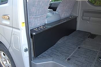 ハイエースワイド S-GL用セカンドテーブル ピアノブラック ハイエース200系 ワイドボディ S-GL用 セカンドテーブル