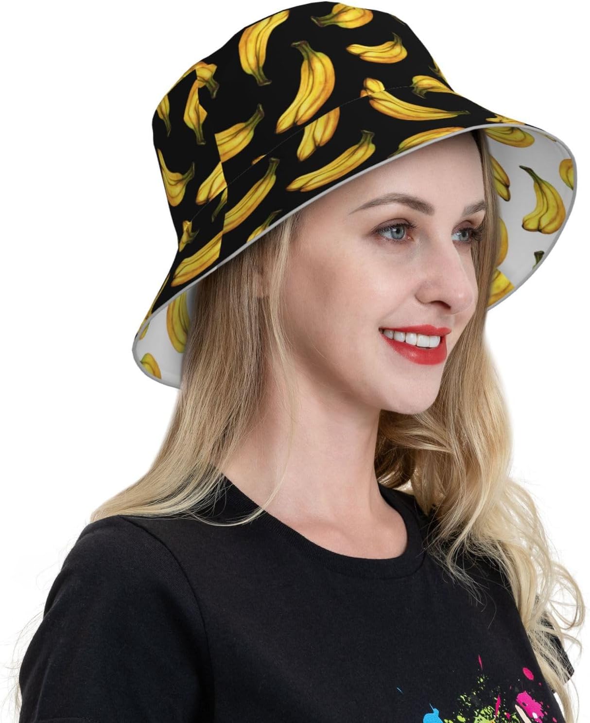 Bucket Hat Beach Summer Sun Hat Reversible Fisherman Hats Double Sided Wearing for Women Men Boys Girls - Image 6