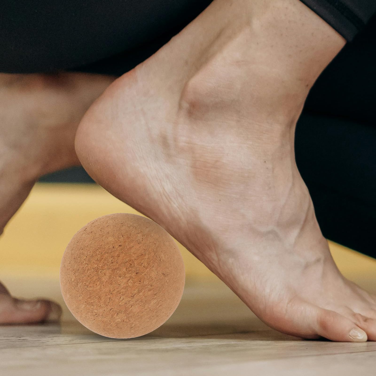 Balle de Massage en Liège 2pcs Compression Profonde des Tissus Soulagement des Tensions pour Yoga et Fitness Avant la Salle de Sport