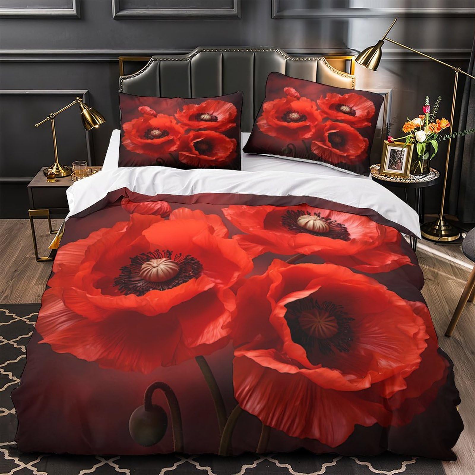 Parure de lit ado motif champignon pour une chambre cocooning et cosy